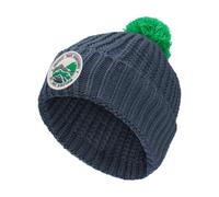 Jack Wolfskin Pompom Badge Beanie Kids Wintermütze Kinder M blue midnight sky