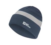 Jack Wolfskin - Kid's Stripy Knit Beanie - Mütze, Gr. S 49-50 cm, blau (MidnightSky)