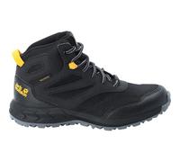 Jack Wolfskin Unisex Kinder Woodland Texapore Mid K, Black / Burly Yellow Xt, 33 EU