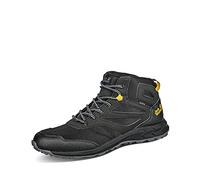 Jack Wolfskin Unisex Kinder Woodland Texapore Mid K, Black / Burly Yellow Xt, 33 EU