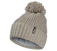 Beanie JACK WOLFSKIN "MEDLEY KNIT BEANIE W", Damen, Gr. S (36), linen, Obermaterial: 100% Polyester; Futter: 100% Polyester, Mützen Beanie (84930133-S) linen