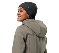 Jack Wolfskin Rib Beanie in black, Größe Einheitsgröße