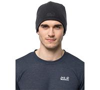 Jack Wolfskin Unisex Stormlock logo strik kasket Mütze, Schwarz, M EU