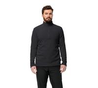 Jack Wolfskin Herren Fleecepullover Taunus mit halbem Reißverschluss Schwarz XL
