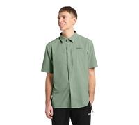 Funktionshemd JACK WOLFSKIN "VANDRA S/S SHIRT M", Herren, Gr. L (52), Normalgrößen, grün (eucalyptus), Oberstoff: 85% POLYAMID, 15% ELASTHAN; Futter 1:00% POLYESTER, Hemden (61968153-L) eucalyptus