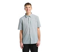 Funktionshemd JACK WOLFSKIN "VANDRA S/S SHIRT M", Herren, Gr. S (48), Normalgrößen, grau (cool, grau), Oberstoff: 85% POLYAMID, 15% ELASTHAN; Futter 1:00% POLYESTER, Hemden (75877122-S) cool, grau
