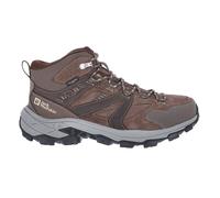 Wanderstiefel JACK WOLFSKIN "VOJO TOUR LT TEXAPORE MID M", Damen, Gr. UK 9,5 - EU 44, Normalschaft, braun (cold, coffee), Obermaterial: Leder. Obermaterial 2: Synthetik. Futter: Polyester, Schuhe Wand
