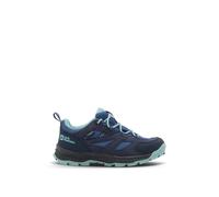 Jack Wolfskin Leder-Trekkingschuhe "Vojo Tour Texapore Mid" in Dunkelblau - Größe 34 | Kinder Outdoor Sport Schuhe