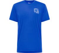 Jack Wolfskin Vonnan Graphic T-Shirt Men Kurzarm Funktionsshirt Herren M blue EXPLORE vibrant blue