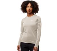 Langarmshirt JACK WOLFSKIN "VONNAN LS T W", Damen, Gr. M (38/40), beige (palesand), Obermaterial: 100% Polyester, Shirts Langarmshirt (93426318-M) palesand