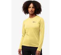 Jack Wolfskin Damen Vonnan Ls W T-Shirt, Lemon Ice, XS EU