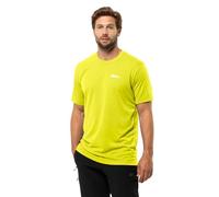 Jack Wolfskin Herren T‑Shirt VONNAN S/S T M Gelb (Firefly) Gr. L 100% Polyester