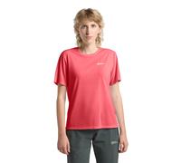 Jack Wolfskin Damen Vonnan S/S W T-Shirt, Sunset Coral, L EU