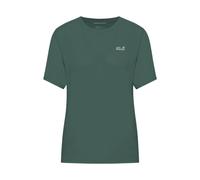 Funktionsshirt JACK WOLFSKIN "VONNAN S/S T W", Damen, Gr. XL (46), midnight sky, Obermaterial: 100% Polyester, Shirts Funktionsshirt (14066008-XL) midnight sky