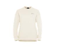 Jack Wolfskin W Essential Crewneck W, Cotton White / XS, Damen Midlayer