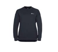 Jack Wolfskin W Essential Crewneck W Damen Midlayer - Dark Navy - S