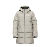 Daunenjacke JACK WOLFSKIN "FROZEN PALACE LONG JKT W RDS", Damen, Gr. XXL, pale sand, Obermaterial: 100% Polyester. Futter: 100% Polyester. Wattierung: 90% Entendaune, 10% Federn, hüftbedeckend, Jacken