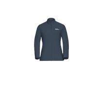 Fleecejacke JACK WOLFSKIN "TAUNUS FZ W", Damen, Gr. M (38/40), blau (midnightsky), Oberstoff: 100% POLYESTER ; Futter: 100% POLYESTER, Jacken Fleecejacke (20946757-M) midnightsky