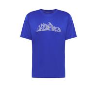 Jack Wolfskin Wander-Tshirt Peak Graphic (atmungsaktiv, schnelltrocknend) blau Herren, Größe L