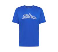 Jack Wolfskin Wander-Tshirt Peak Graphic (atmungsaktiv, schnelltrocknend) blau Herren, Größe S