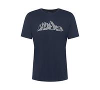 Jack Wolfskin Wander-Tshirt Peak Graphic (atmungsaktiv, schnelltrocknend) navyblau Herren, Größe XL