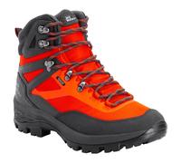 Jack Wolfskin Wanderschuhe Rebellion Guide Texapore Mid (Trekking, wasserdicht, 100% PFC-frei) orange/grau Herren, Größe Euro (US) 43 (10)
