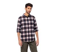 Jack Wolfskin Wanderweg Shirt Men Flanellhemd Herren S blue dark navy