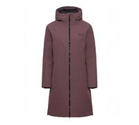 Daunenmantel JACK WOLFSKIN "FIORA BAY COAT W RDS", Damen, Gr. XL, lila (sheer plum), Obermaterial: 100% Polyamid. Futter: 100% Polyester. Wattierung: 80% Entendaune, 20% Federn, Mäntel Daunenmantel, f