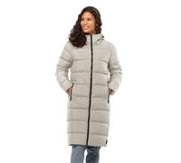 Jack Wolfskin Winter-Daunenmantel Frozen Palace Coat 2024 (winddicht, wasserabweisend) beige Damen, Größe S