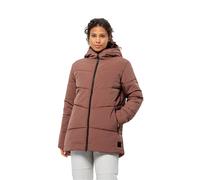 Jack Wolfskin Wintermantel Karolinger Long (warm, winddicht, sehr wasserabweisend) rotbraun Damen, Größe XS