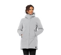 Jack Wolfskin Wintermantel Salier Coat (abnehmbare Kapuze, wasser- und winddicht) hellgrau Damen, Größe S