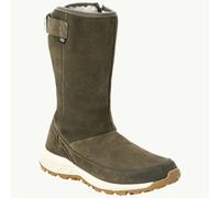 Jack Wolfskin Winterstiefel Queenstown Texapore - Lederstiefel, seitlicher Reißverschluss - olivegrün Damen, Größe Euro (US) 37 (6)