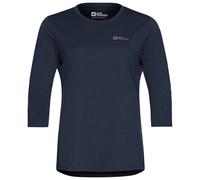 Jack Wolfskin - Women's Crosstrail 3/4 Tee - Longsleeve, Gr. M, blau (MidnightSky)