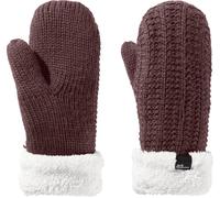 Jack Wolfskin Winterhandschuhe (Fäustling) Highloft Knit Mitten (aus weichem Sherpafleece, warm) berrypink Damen, Größe S