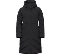 Daunenmantel JACK WOLFSKIN "MARIENPLATZ COAT W RDS", Damen, Gr. XXL (48), schwarz, Oberstoff: 87% Polyamid, 13% Elastan; Futter: 100% Polyester; Füllung: 90% Entendaunen, 10% Federn, Mäntel (17874617-