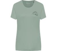 Jack Wolfskin Women's Peak Graphic T New Mountain Green Zinnia L