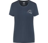 Jack Wolfskin Women's Peak Graphic T New Mountain Midnight Sky L