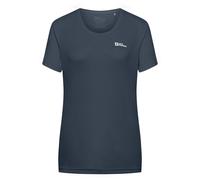 Jack Wolfskin Damen Tech W T-Shirt – Funktionsshirt – Midnight Sky – XS
