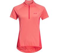 Jack Wolfskin Women's Tourer Halfzip Tee Desert Rose S