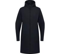 Funktionsmantel JACK WOLFSKIN "WELLSEE COAT W", Damen, Gr. M, blau (schwarz navy), Obermaterial: 100% Polyamid, sportlich, Mäntel (65691121-M) schwarz navy