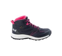 Jack Wolfskin Woodland Texapore Mid K Walking-Schuh, Night Blue/Pink, 33 EU