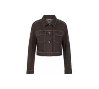 Marc Cain Collections - Kurze Jeansjacke mit Lurexgarn seal brown - Gr. - 42
