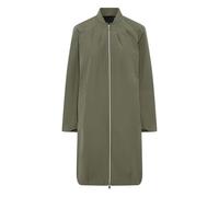 Kurzmantel FUCHS SCHMITT, Damen, Gr. 48, khaki, Web, Obermaterial: 59% Polyester, 41% Baumwolle, unifarben, regular fit ca. Mitte Oberschenkel, Rundhals, Mäntel Kurzmantel, Stehkragen, 2-Wege-Reißvers