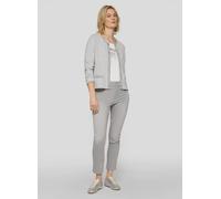 Strickjacke RABE "Jacke", Herren, Gr. 50, grau, 84%Polyester 15%Viskose 1%Elasthan, figurbetont, Strickjacken Strickjacke (12412546-50) grau