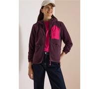 Fleecejacke CECIL, Damen, Gr. XL (44), lila (berry rot), Stoff, Obermaterial: 100% Polyester. Obermaterial 2: 100% Polyester, unifarben, comfort fit normal, ohne Ausschnitt, Bündchen, Jacken Fleecejac