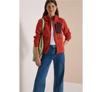 Fleecejacke CECIL, Damen, Gr. M (40), rot (light russet rot), Stoff, Obermaterial: 100% Polyester. Obermaterial 2: 100% Polyester, unifarben, comfort fit normal, ohne Ausschnitt, Bündchen, Jacken Flee