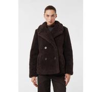 Jacke aus Teddyplüsch braun 42