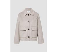 Jacke aus Wollmix im Relaxed Fit mit aufgesetzten Taschen 36 Beige 2166938.81W6.36