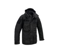 funktionale Brandit Herren Jacke Reißverschluss Taschen Schwarz L