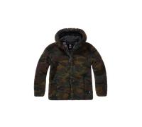 Jacke Brandit Teddyfleece Hood Damen WaldgrünL Waldgrün